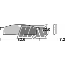 Pastilhas travão YAMAHA DT 50 LC / LCD / LCDE / YZ 65 / 80 / 85 TT-R 125